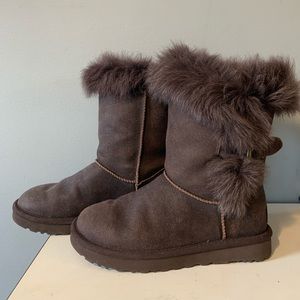 UGG Fur Medium Length Winter Boots